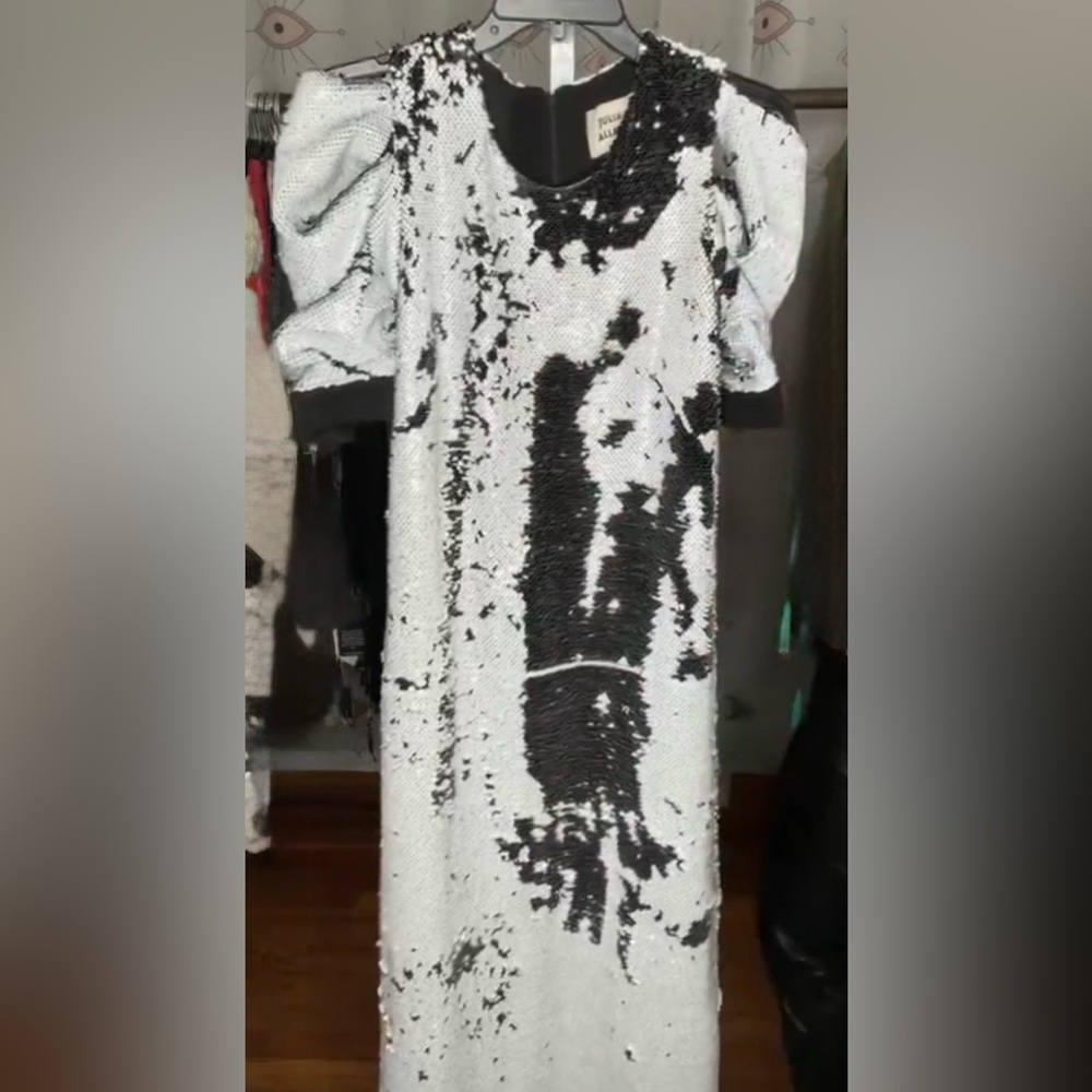 NEW Julia Allert $665 Reversible Black and White Women's Dress size Small - Picture 6 of 13